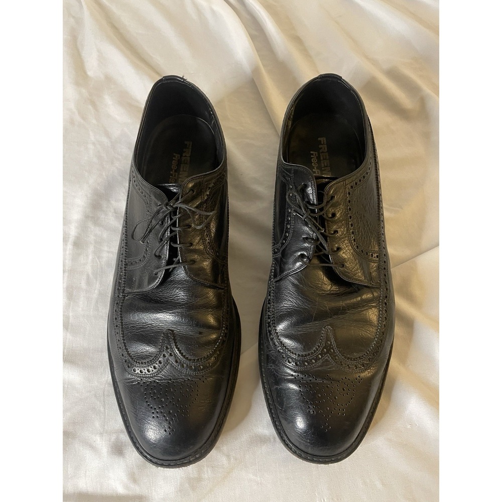 Freeman Free-Flex Men's Lace Up Dress Shoes Size 14 - Vintage - Black